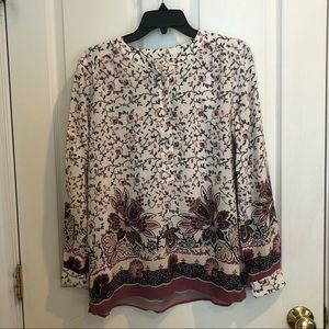 Floral Long Sleeve Loft Blouse